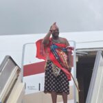 King Mswati III of Eswatini arrives in Ghana for a four-day tour visit